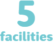 5 facilities