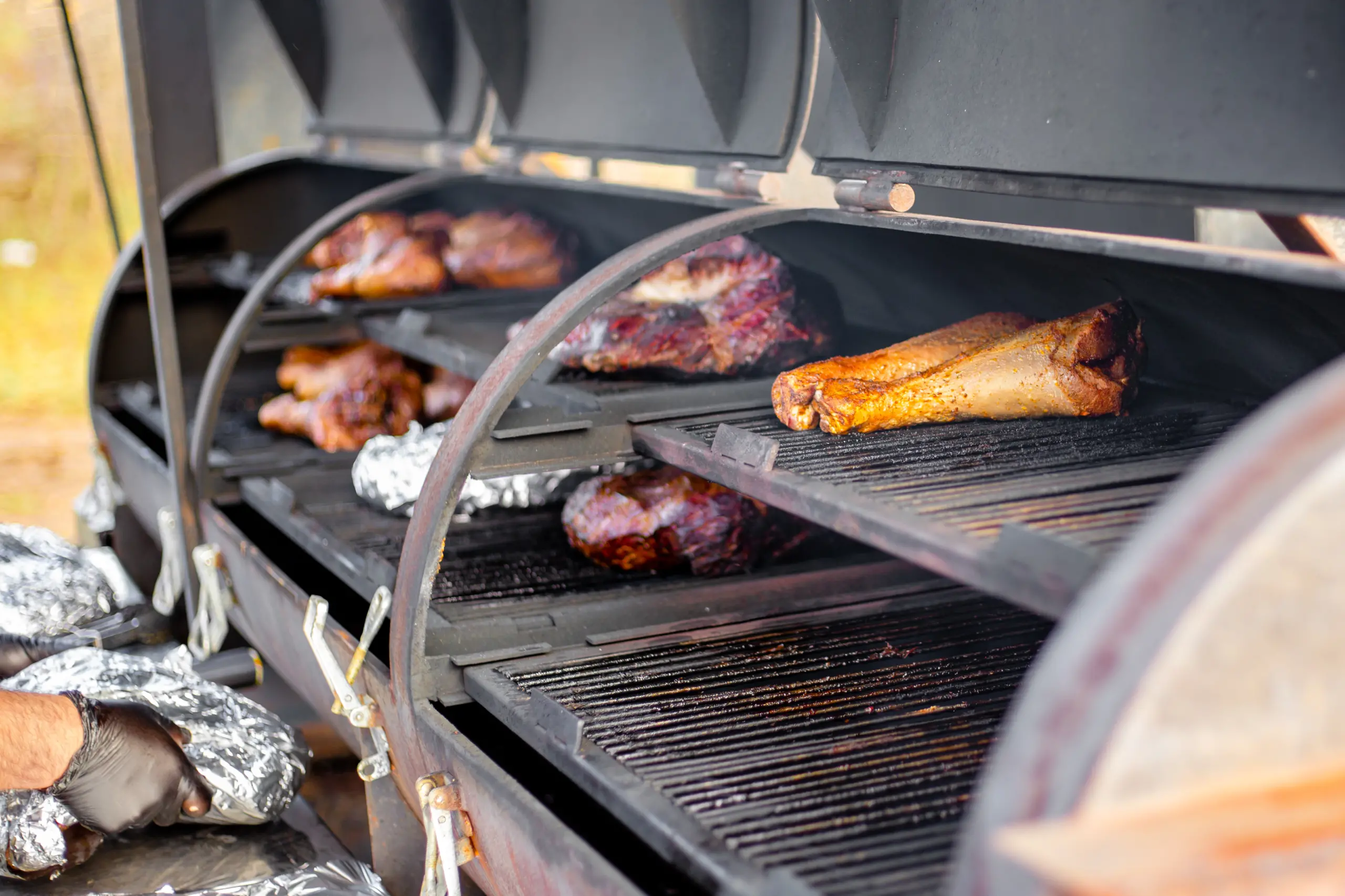 grilling at event