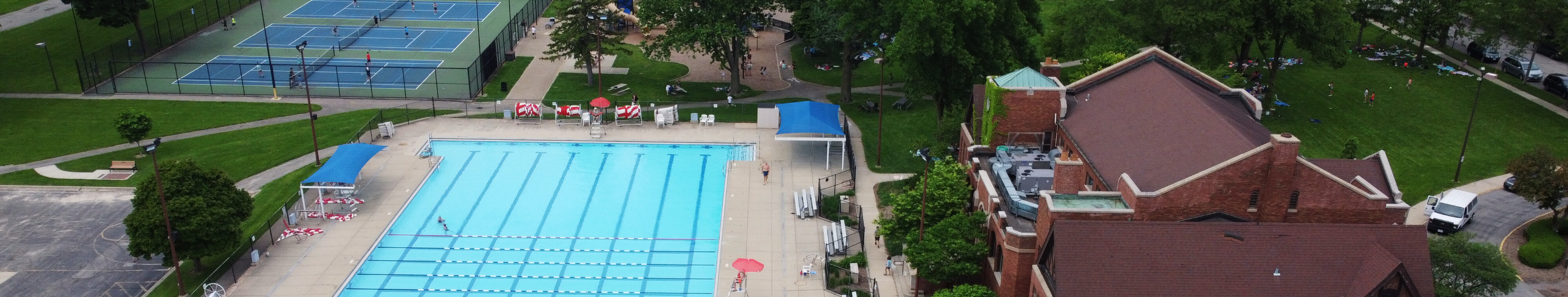 Aerial view of Recreation Pool